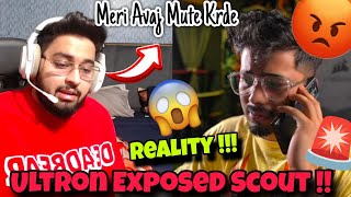 Ultron reply on Scout Allegations 🚨 Expose Reality 😲 Scout mute video  Scout Ultron controversy [upl. by Mercado]