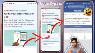 Facebook Two factor authentication problem solved 2024 Code not received problem authentication app [upl. by Stanwinn530]