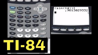 TI84 Calculator  05  Finding the Sin Cos and Tan of an Angle [upl. by Olag529]