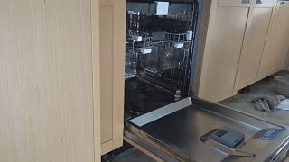 Beko dishwasher DIN28R22  DIY install builtin integrated dishwasher [upl. by Macswan]