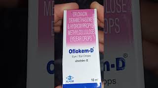 OFLOXACIN DEXAMETHASONE EYEEAR DROPS USES AND DOSES dr medicine unique knowledge shortvideo [upl. by Dorry]