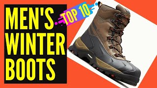 Top 10 Best Mens Winter Boots Reviews  Best Winter Snow Boots for Men [upl. by Wesa]