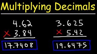 Multiplying Decimals  Basic Introduction [upl. by Ruel]