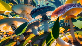 Nexxus 604  Mushroomland  Psychedelic trance mix • 4K AI animated music video [upl. by Noyad]