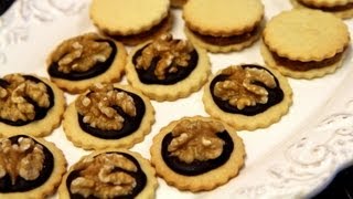 Moroccan Walnut Chocolate Cookies Recipe  CookingWithAlia  Episode 224 [upl. by Shanna]