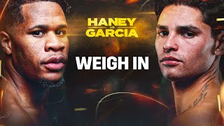 Devin Haney Vs Ryan Garcia  Live Weigh In [upl. by Idnaj]