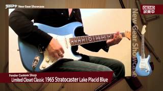 【デジマートNew Gear Showcase】Fender Custom Shop  1965 Stratocaster Lake Placid Blue [upl. by Karlise]