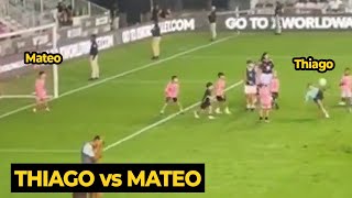 Thiago Messi showcased bicycle kick trick to Mateo Messi after Inter Miami win against Toronto [upl. by Yslehc]