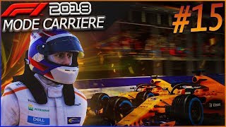 F1 2018 Mode Carrière Part15 Singapour  LE DÉLUGE [upl. by Ahseuqram931]