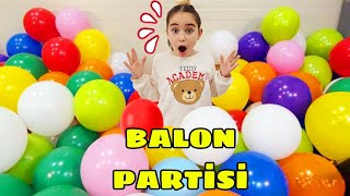 ELİF BALON PARTİSİ YAPALIM BALON KOSTÜM YAPTIK PATLADI بابا جاب لي بالون  جنى مقداد  طيور بيبي [upl. by Aicenad939]