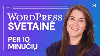 Kaip susikurti internetinį puslapį su WordPress per 10 minučių [upl. by Hekker]