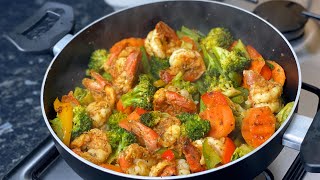 Shrimp with Vegetables It is so delicious that you will keep making it over and over [upl. by Atinrehs531]