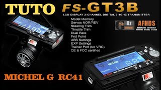 Tuto Radiocommande Flysky GT3B [upl. by Boatwright]