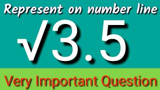 Represent root 35 on the number line Locate root 35 on the number line √35 on the number line [upl. by Doty]