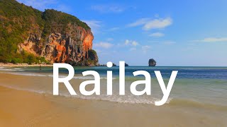 Krabi  Walking Railay Beach in 4K  Beautiful Highlights [upl. by Ettennaej]