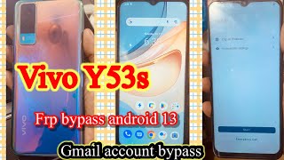 Vivo Y53s V2058 Frp Bypass ‹Account Android 13 WITHOUT PCGmail vivo y53s frp bypass without pc [upl. by Naleek263]