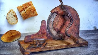 Massive Antique Bread Cutter Restoration amp Personalization with Ortur Master 3 Laser Engraver [upl. by Mintun]