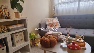 Cozy September days🍂  getting ready for autumn baked peaches my simple amp relaxing time🤍 [upl. by Madeleine]