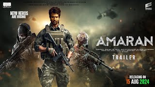 AMARAN  Trailer  Sivakarthikeyan  Sai Pallavi  Kamal Haasan  Rajkumar  GV Prakash  Concept [upl. by Tteragram]