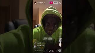 Kodak Black IG Live w his Kids 62221 [upl. by Eiahpets]