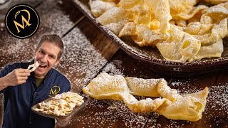 Polnische Faworki Raderkuchen  Frittiertes Gebäck zum Karneval aus Polen [upl. by Nie]