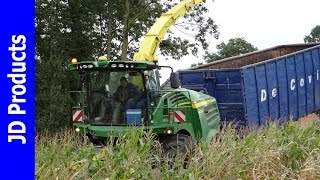 Mais2016NEWJohn Deere 8400iDe CovikSteenderenHarvesting maizeMaisernteNL [upl. by Kile776]