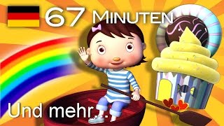 Ruder Ruder Ruder dein Boot  Und noch viele weitere Kinderlieder  von LittleBabyBum [upl. by Lindy]