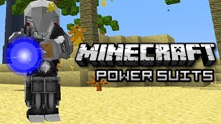 Minecraft Ultra Survival Armor Modular Powersuits Mod [upl. by Hillie41]