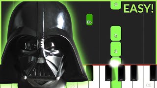 The Imperial March Darth Vader Theme  Star Wars  BEGINNER  EASY PIANO TUTORIAL [upl. by Tahmosh]