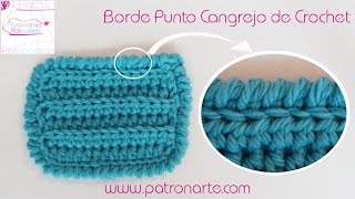 Borde de Crochet a Punto Cangrejo [upl. by Romo632]