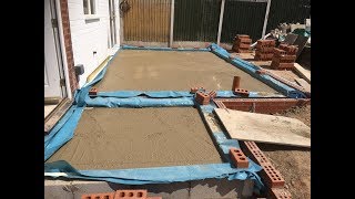 How to build an extension part 3 concrete floor slab [upl. by Bethel]