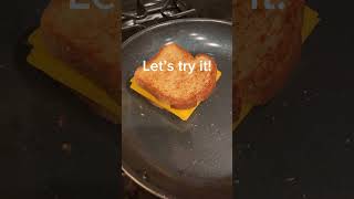 Making Lynja’s Level 2 Grilled Cheese cookingwithlynja riplynja grilledcheese [upl. by Sirovart]