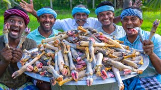 GOAT LEG FEET  Cooking amp Eating in Village  Healthy Goat Leg Recipe  Traditional Mutton Recipes [upl. by Chance]