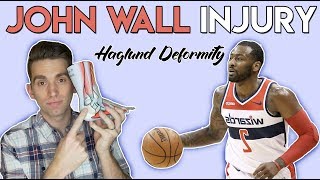 John Wall INJURY  Haglund Deformity Explained by Doctor [upl. by Sharai226]