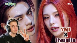 Reacting to Yeji X Hyunjin River  Play With Fire [upl. by Borchert]