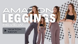 Amazon Leggings Tryon Haul 💖👱🏻‍♀️ [upl. by Olenka]