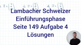 Vektor Betrag berechnen  Lambacher Schweizer Mathe EF NRW G9 Seite 149 Aufgabe 4 [upl. by Hairas]