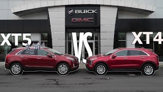 XT4 VS XT5 CADILLAC THE COMPLETE RUNDOWN [upl. by Ecad]