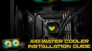 How To Install Any AIO CPU Water Cooler  Asus TUF Gaming LC 240 RGB [upl. by Laux]