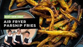 Easy Air Fryer Recipe Delicious Parsnips Chips [upl. by Oiramad]