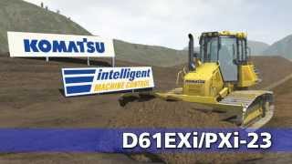 Komatsu  Intelligent Machine Control dozer D61i23 [upl. by Esinnej380]