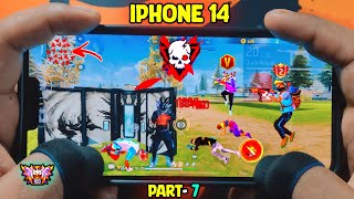 Free Fire Live  iPhone 14 Full Handcam ⚙️ SettingsHudDpi 🔥 Free Fire Max Ultra  Part7 [upl. by Nossyla]