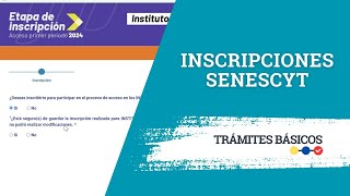 Inscripciones Senescyt 2024  Institutos Superiores y Conservatorios Públicos [upl. by Tonjes257]