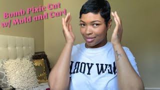 How to Mold and Style Pixie Cut at home [upl. by Ynaffad]