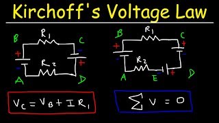 Kirchhoffs Voltage Law  KVL Circuits Loop Rule amp Ohms Law  Series Circuits Physics [upl. by Ahsekyt]