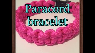 How to Make a Onecolor Paracord Bracelet [upl. by Daniela946]