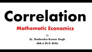 Lecture 01Basic Concepts of Correlation Meaning Types In Hindi MA Economics [upl. by Yrtnej]