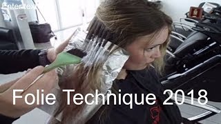 HOE KLEUR JE HAAR Folie TechniqueKim Kardashian highlights foiling Techniques by Amal Hermuz [upl. by Lleynod41]