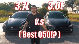 30t Q50 VS 37L Q50 Which is Better RACE [upl. by Gabe]