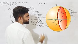 Moment of inertia of solid sphereEarth about its diameter   Mechanics  By Muhammad Anas Amjad [upl. by Justine]